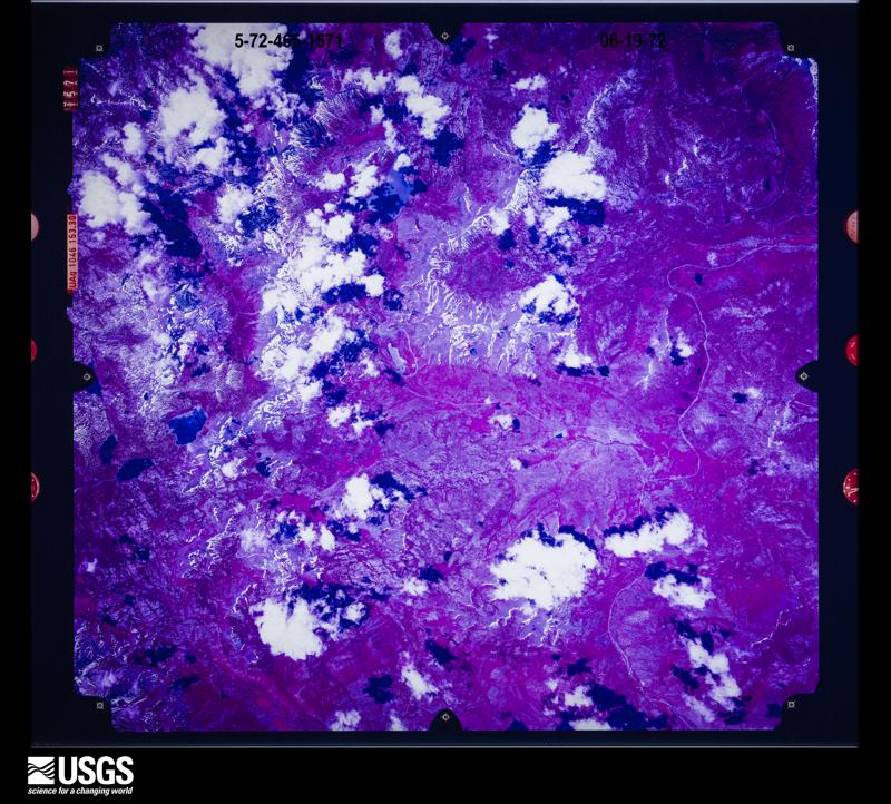 U.S. Geological Survey aerial photograph, 1972-06-19, scale 1:123000