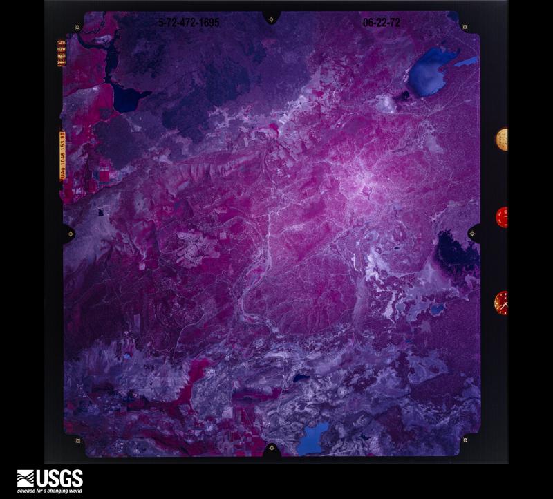 U.S. Geological Survey aerial photograph, 1972-06-22, scale 1:125000