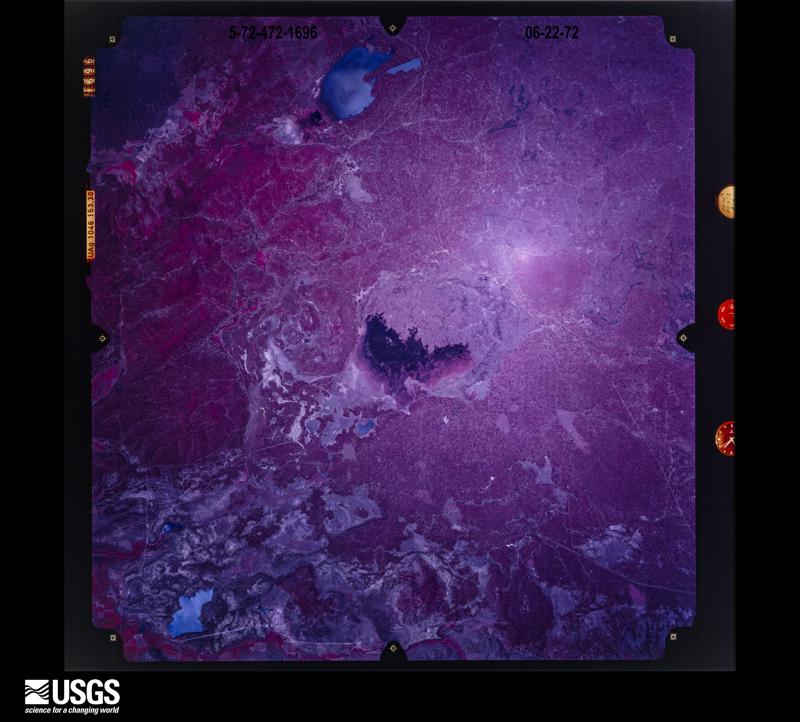U.S. Geological Survey aerial photograph, 1972-06-22, scale 1:125000