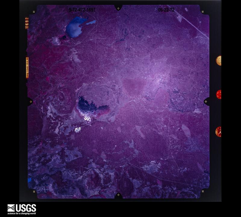 U.S. Geological Survey aerial photograph, 1972-06-22, scale 1:120000