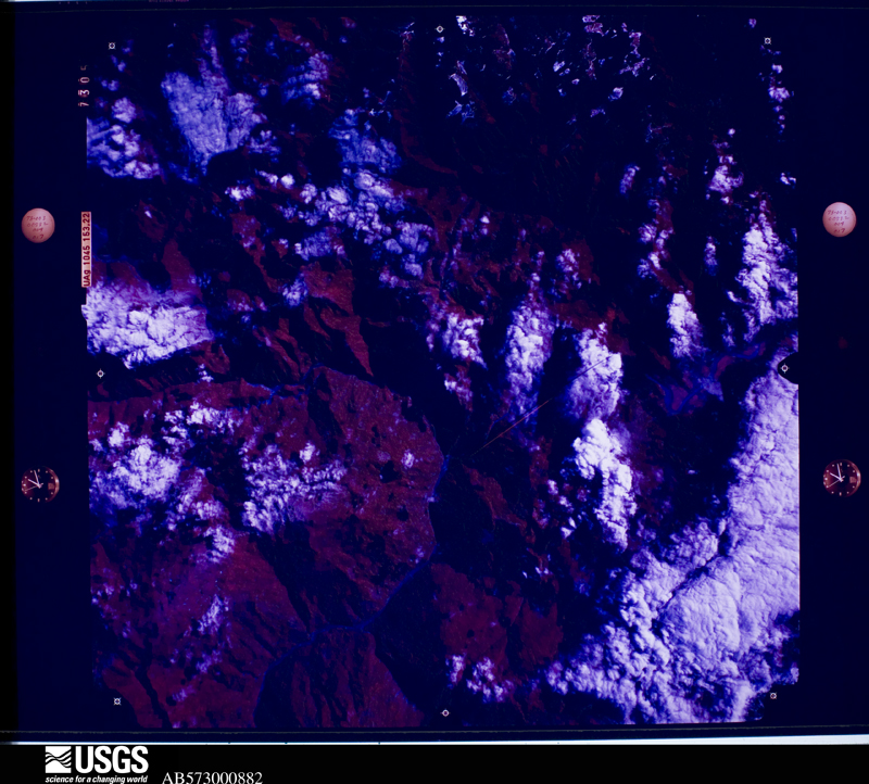 U.S. Geological Survey aerial photograph, 1973-01-04, scale 1:122000