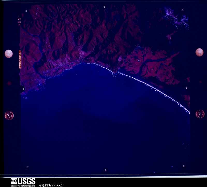U.S. Geological Survey aerial photograph, 1973-01-04, scale 1:125000