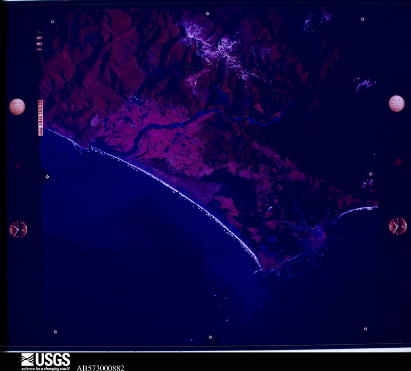 U.S. Geological Survey aerial photograph, 1973-01-04, scale 1:125000