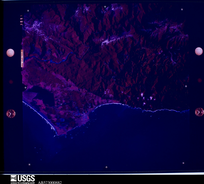 U.S. Geological Survey aerial photograph, 1973-01-04, scale 1:125000