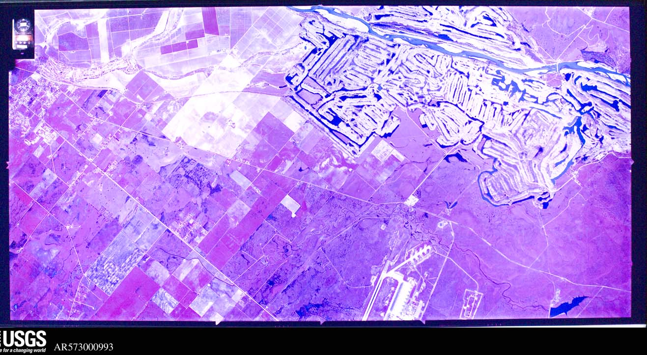 U.S. Geological Survey aerial photograph, 1973-03-12, scale 1:32000
