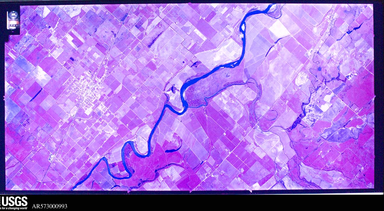 U.S. Geological Survey aerial photograph, 1973-03-12, scale 1:32000