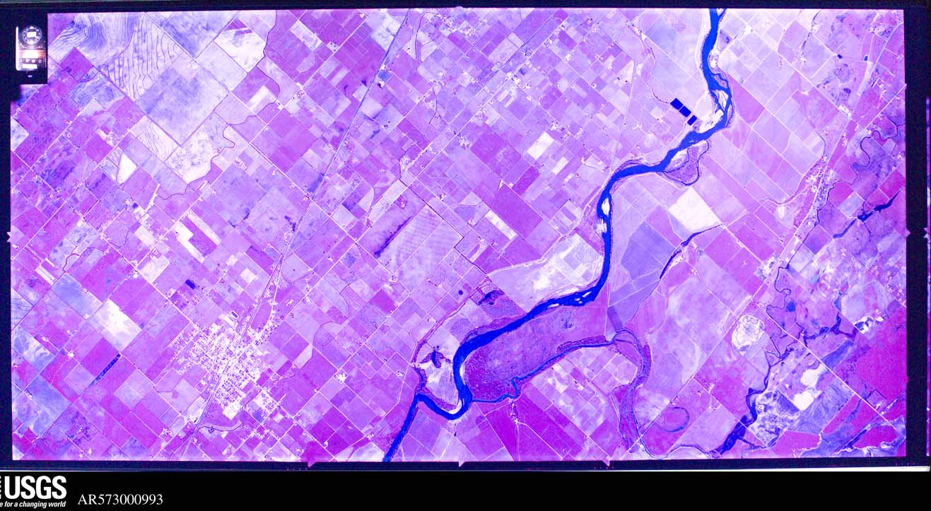 U.S. Geological Survey aerial photograph, 1973-03-12, scale 1:32000
