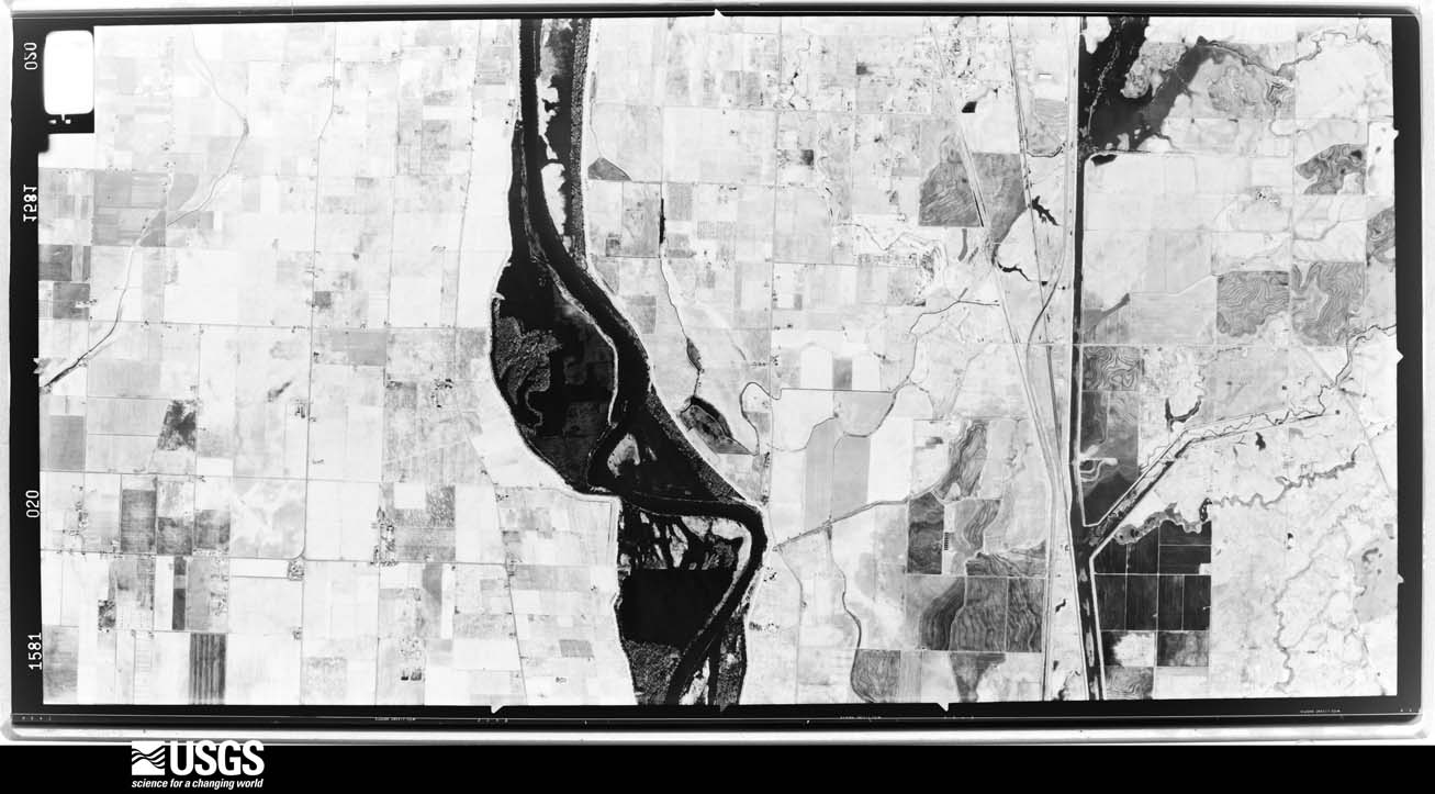 U.S. Geological Survey aerial photograph, 1974-01-21, scale 1:31000