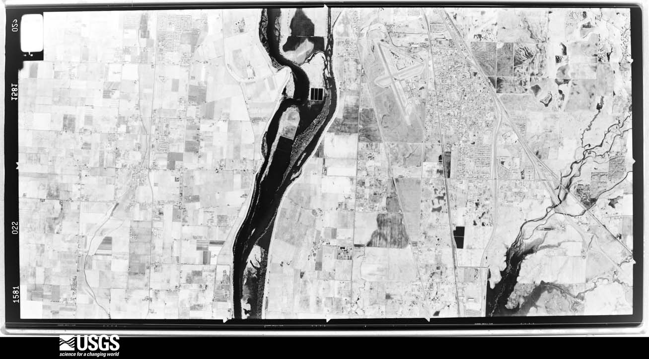 U.S. Geological Survey aerial photograph, 1974-01-21, scale 1:31000