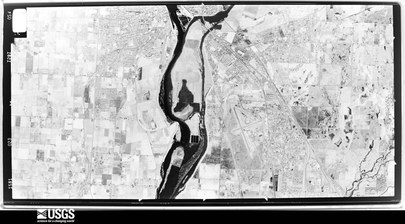 U.S. Geological Survey aerial photograph, 1974-01-21, scale 1:31000