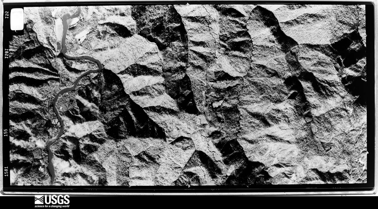 U.S. Geological Survey aerial photograph, 1974-01-21, scale 1:30000