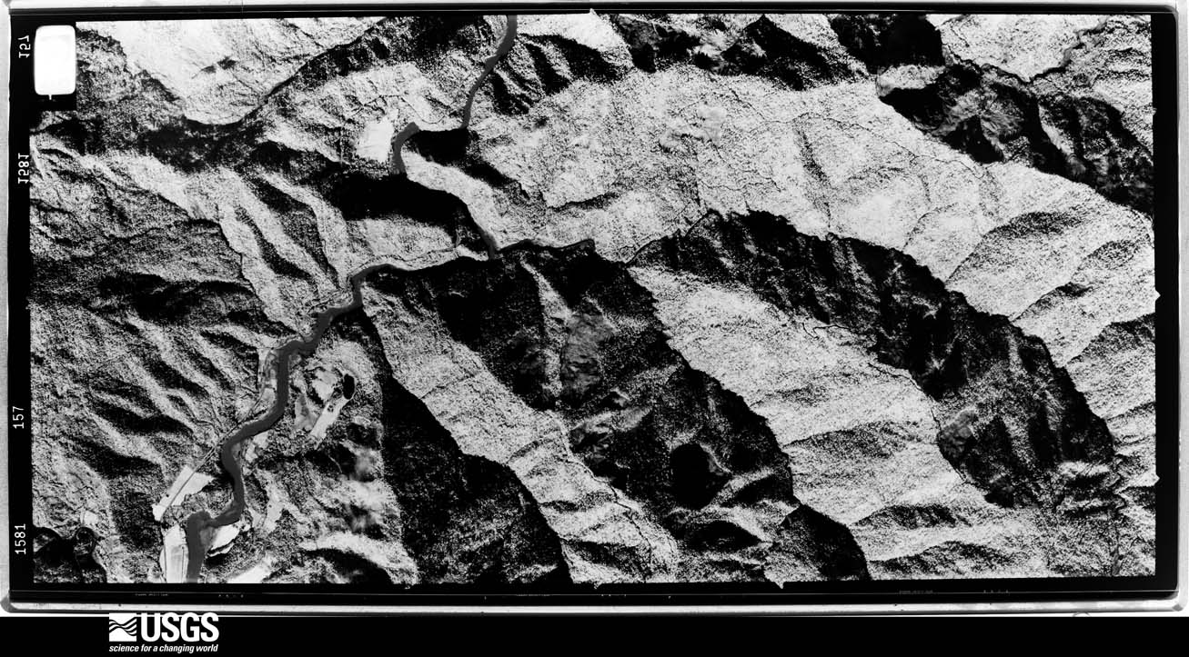 U.S. Geological Survey aerial photograph, 1974-01-21, scale 1:30000