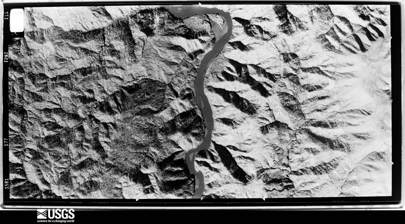 U.S. Geological Survey aerial photograph, 1974-01-21, scale 1:31000