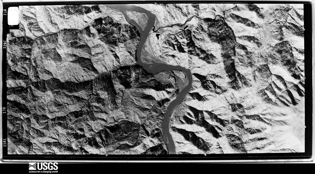 U.S. Geological Survey aerial photograph, 1974-01-21, scale 1:31000