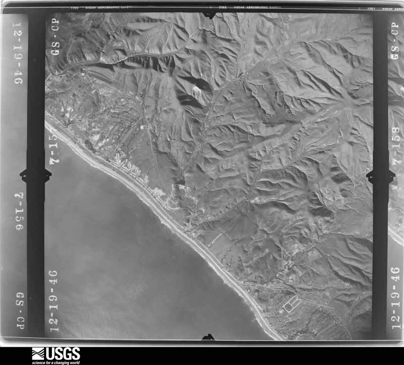 U.S. Geological Survey aerial photograph, 1946-12-19, scale 1:23600