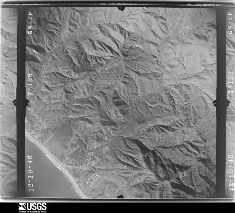 U.S. Geological Survey aerial photograph, 1946-12-19, scale 1:23600
