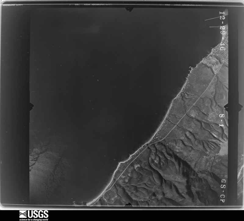 U.S. Geological Survey aerial photograph, 1947-01-16, scale 1:23600