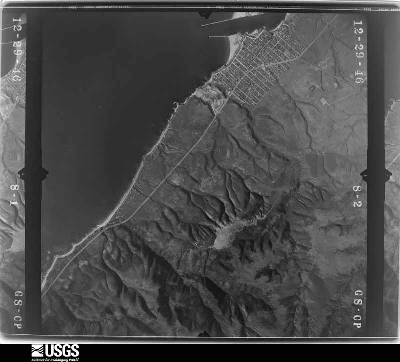 U.S. Geological Survey aerial photograph, 1947-01-16, scale 1:23600