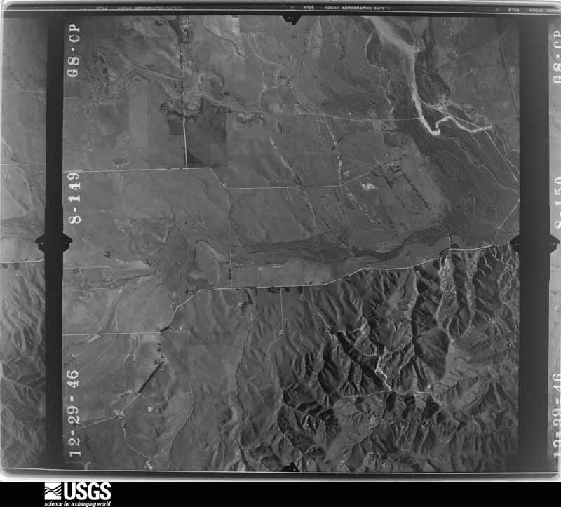 U.S. Geological Survey aerial photograph, 1947-01-16, scale 1:23600