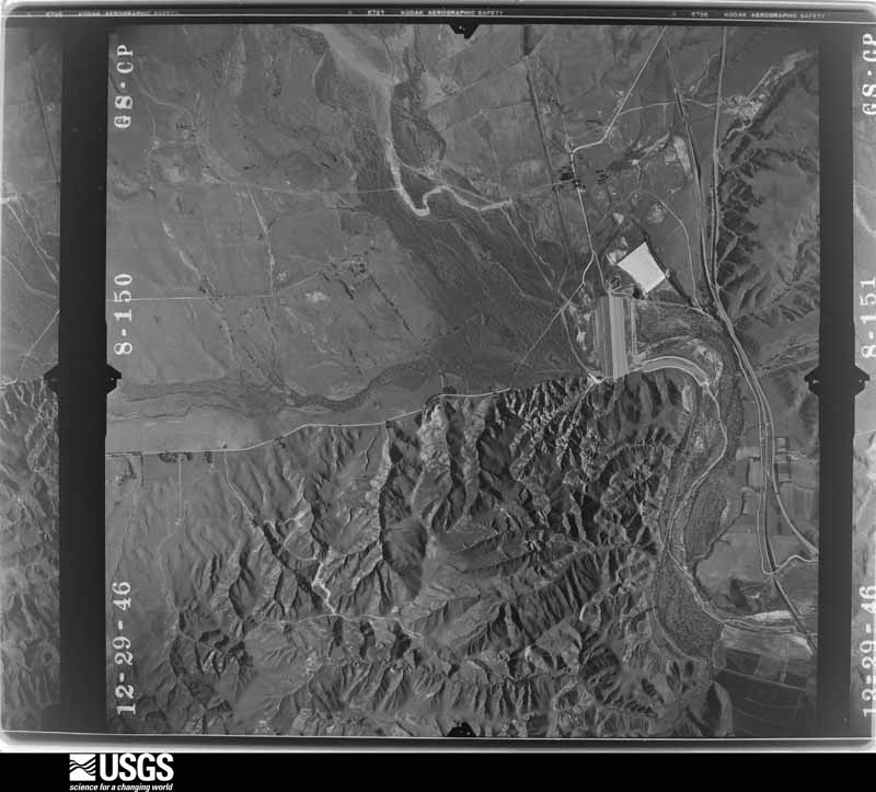 U.S. Geological Survey aerial photograph, 1947-01-16, scale 1:23600