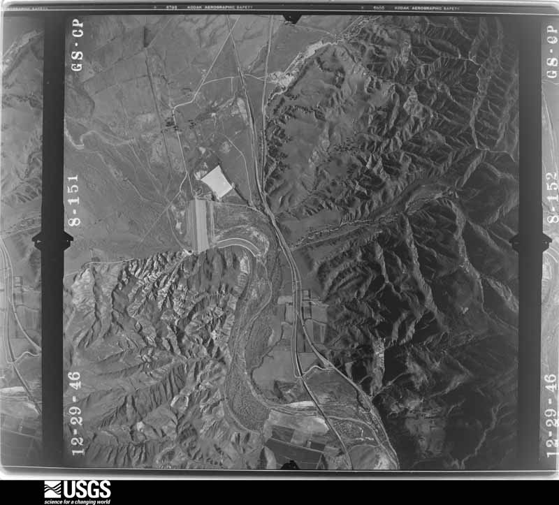 U.S. Geological Survey aerial photograph, 1947-01-16, scale 1:23600