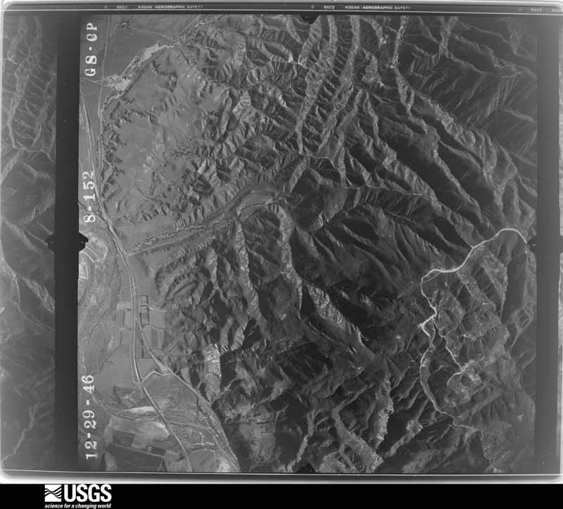 U.S. Geological Survey aerial photograph, 1947-01-16, scale 1:23600