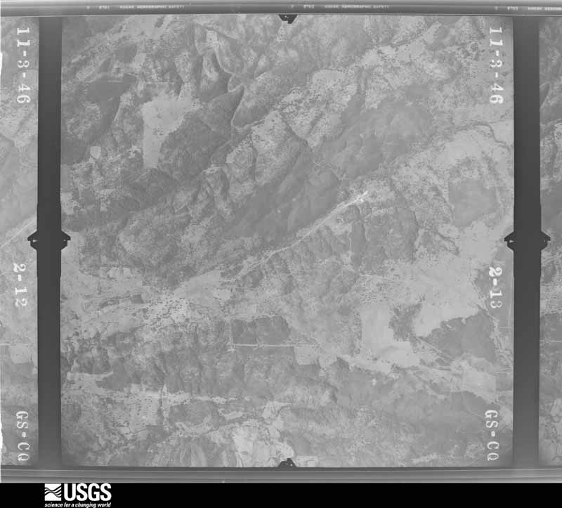 U.S. Geological Survey aerial photograph, 1946-11-27, scale 1:37400