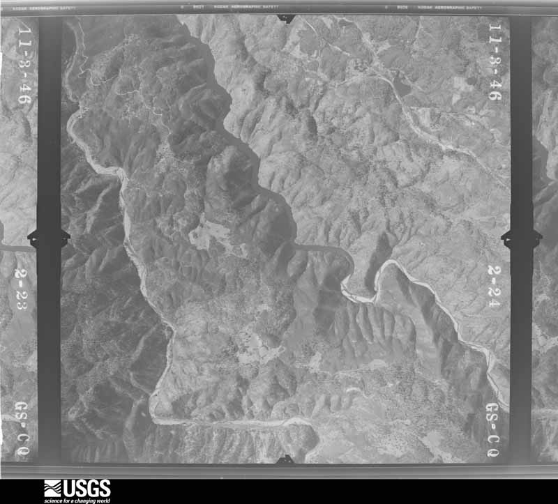U.S. Geological Survey aerial photograph, 1946-11-27, scale 1:37400