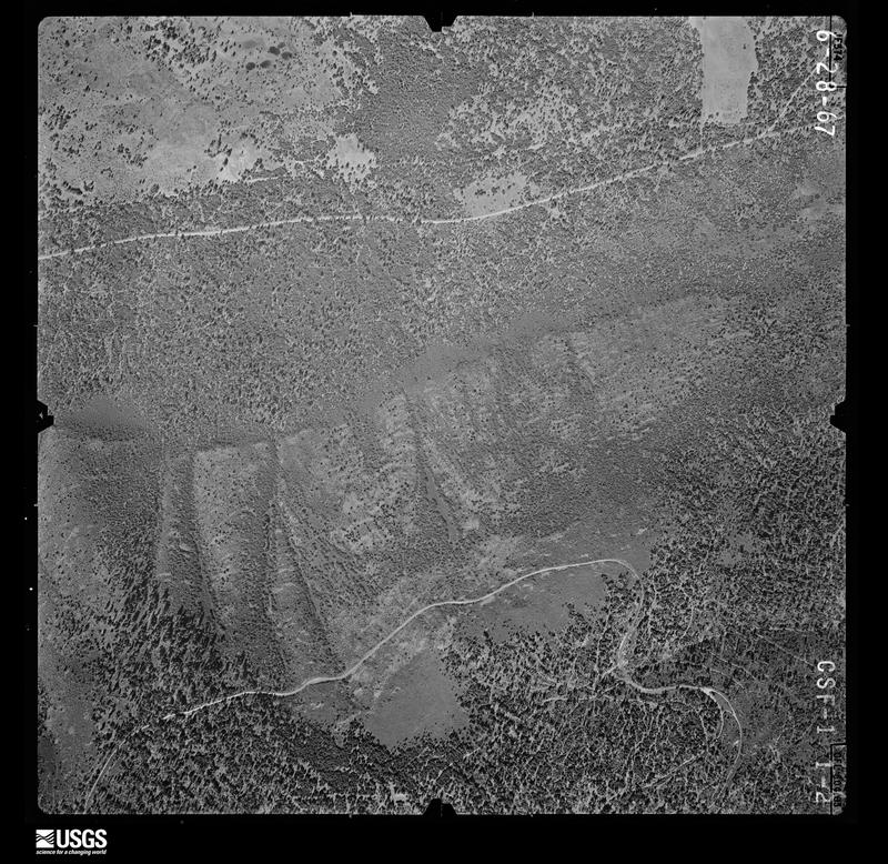 U.S. Geological Survey aerial photograph, 1967-06-28, scale 1:12000