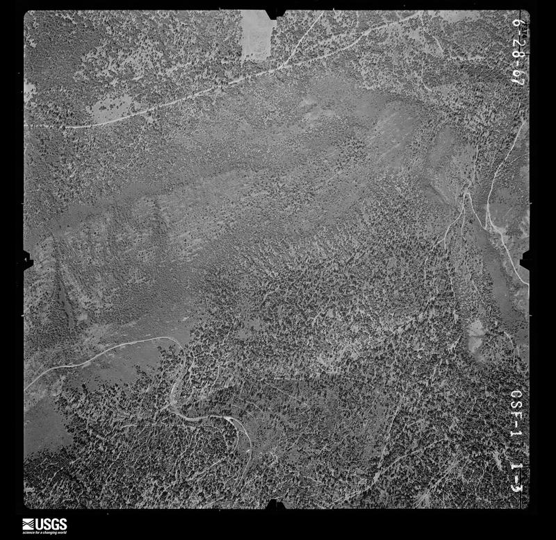 U.S. Geological Survey aerial photograph, 1967-06-28, scale 1:12000