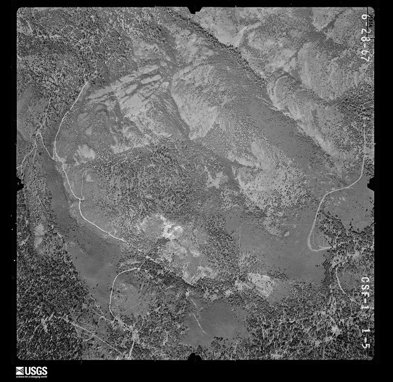 U.S. Geological Survey aerial photograph, 1967-06-28, scale 1:12000