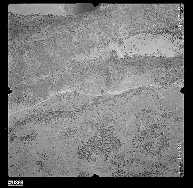 U.S. Geological Survey aerial photograph, 1967-06-28, scale 1:12000