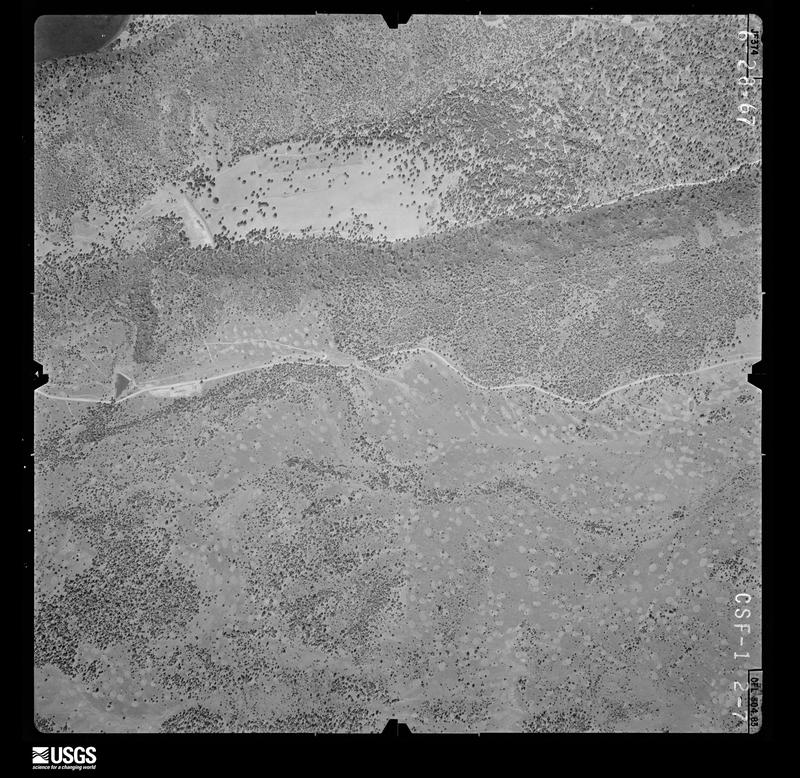 U.S. Geological Survey aerial photograph, 1967-06-28, scale 1:12000