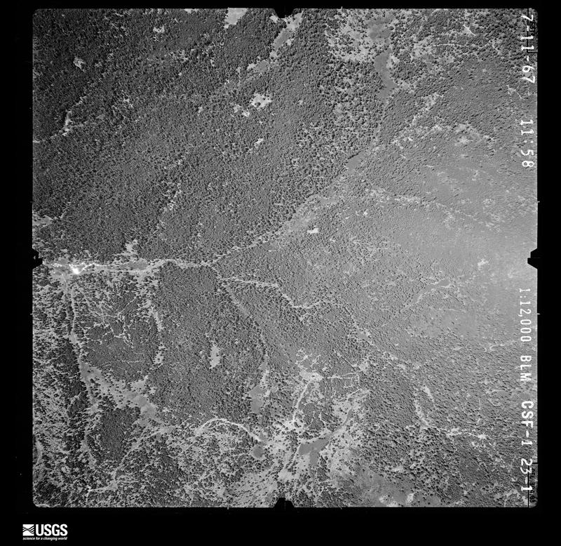 U.S. Geological Survey aerial photograph, 1967-07-11, scale 1:12000