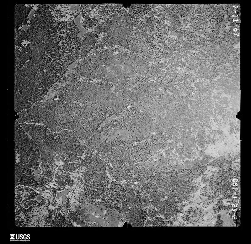 U.S. Geological Survey aerial photograph, 1967-07-11, scale 1:12000