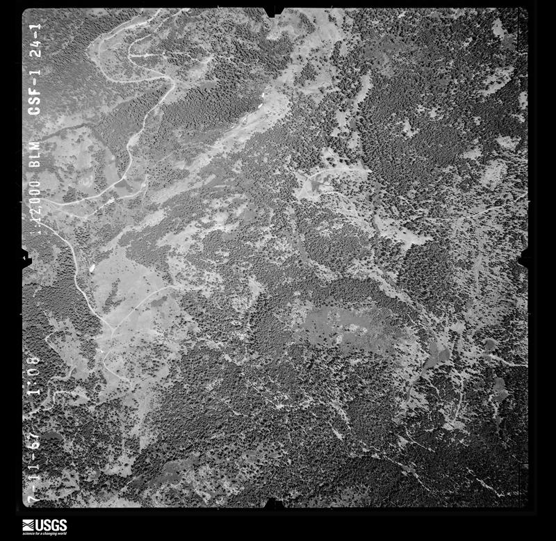 U.S. Geological Survey aerial photograph, 1967-07-11, scale 1:12000
