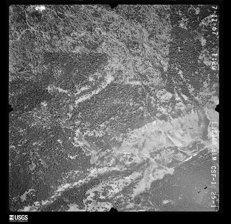 U.S. Geological Survey aerial photograph, 1967-07-11, scale 1:12000