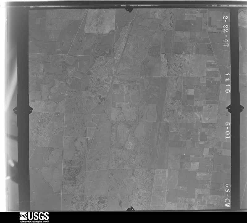 U.S. Geological Survey aerial photograph, 1947-02-01, scale 1:28400