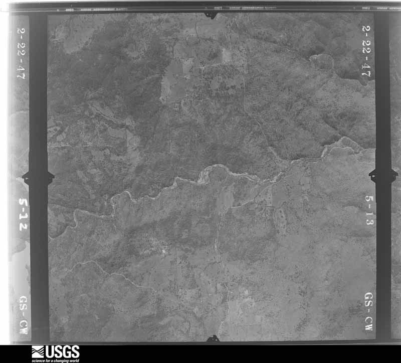 U.S. Geological Survey aerial photograph, 1947-02-01, scale 1:28400
