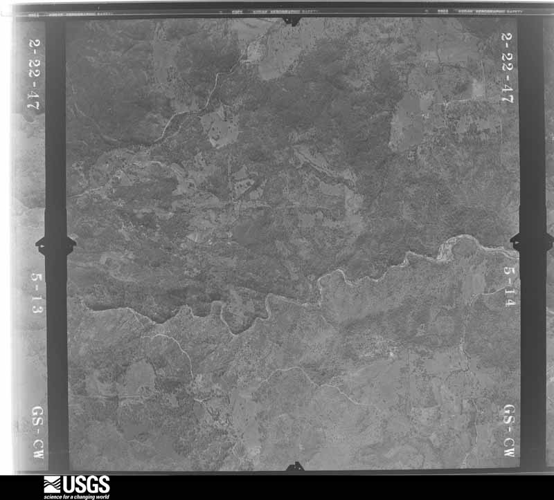 U.S. Geological Survey aerial photograph, 1947-02-01, scale 1:28400