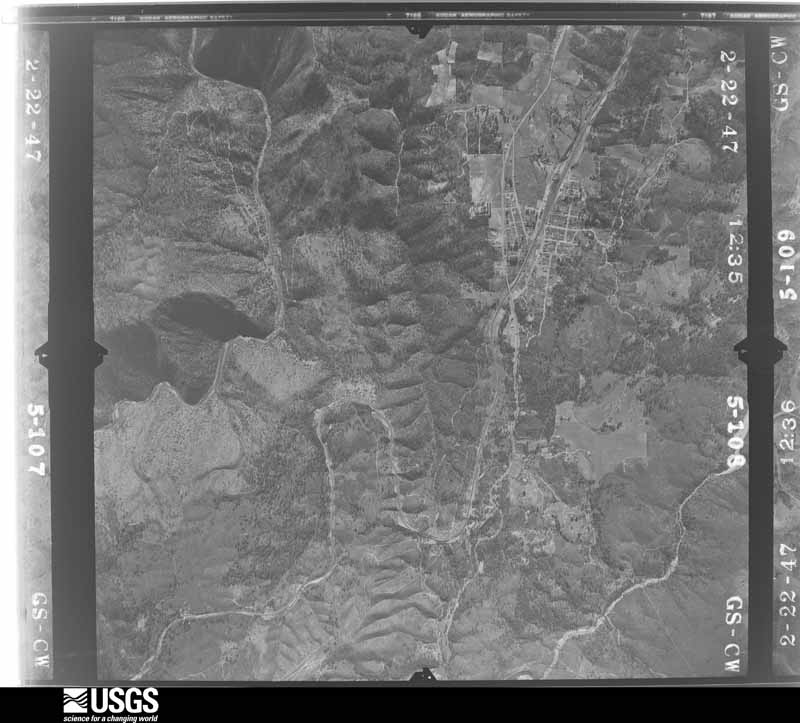 U.S. Geological Survey aerial photograph, 1947-02-01, scale 1:28400