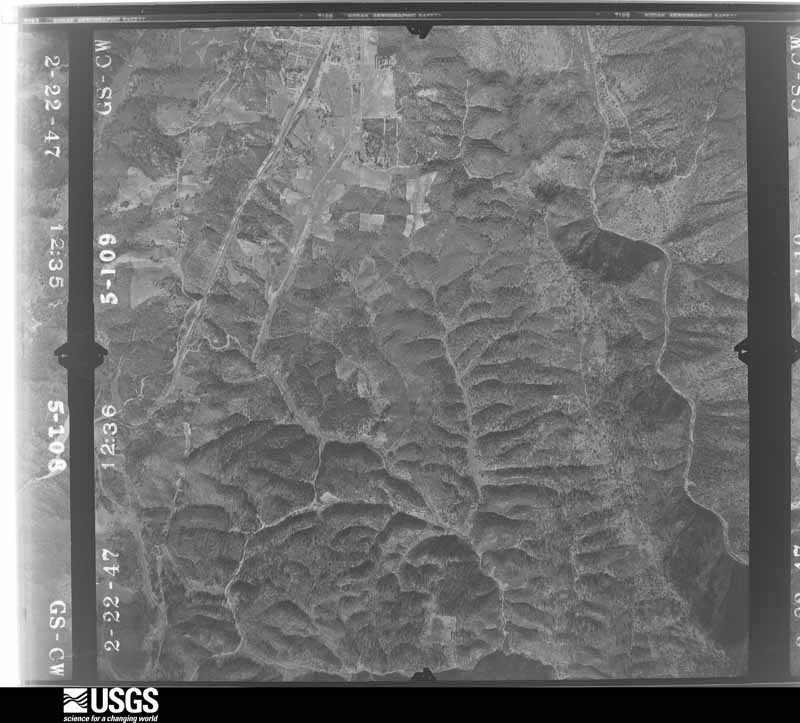 U.S. Geological Survey aerial photograph, 1947-02-01, scale 1:28400