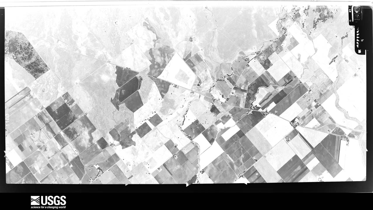 U.S. Geological Survey aerial photograph, 1966-06-28, scale 1:21670