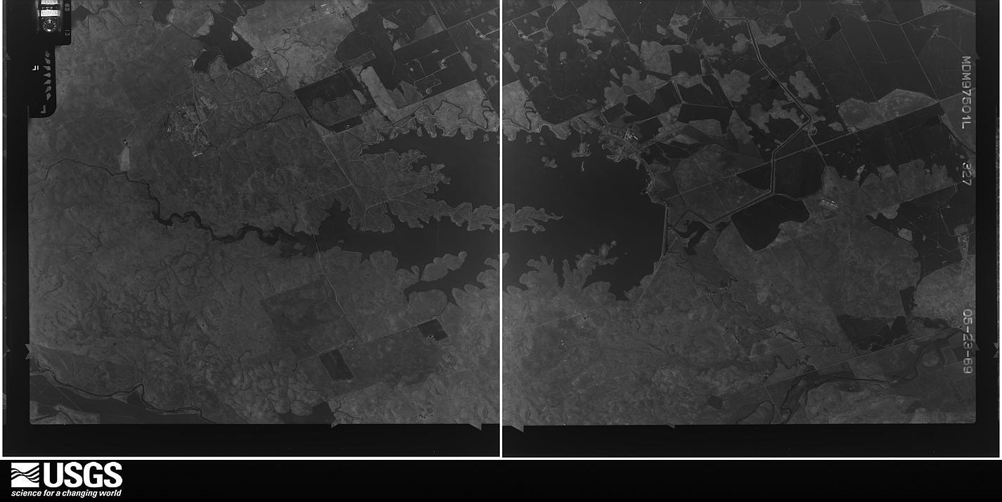 U.S. Geological Survey aerial photograph, 1969-05-23, scale 1:21670