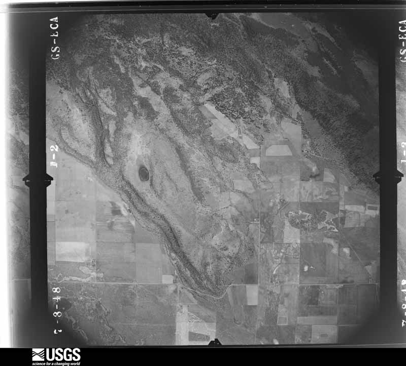 U.S. Geological Survey aerial photograph, 1948-07-14, scale 1:27230