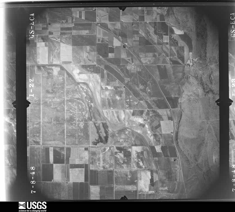 U.S. Geological Survey aerial photograph, 1948-07-14, scale 1:27230