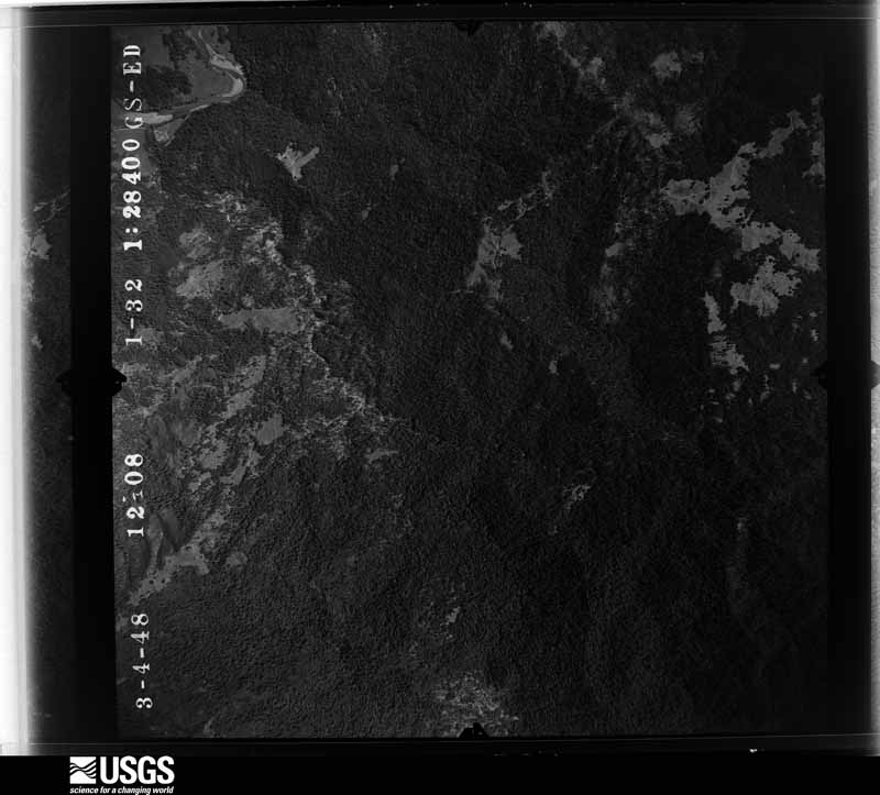 U.S. Geological Survey aerial photograph, 1948-05-11, scale 1:28400