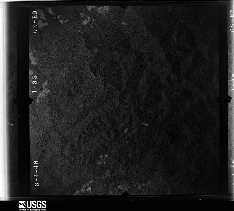 U.S. Geological Survey aerial photograph, 1948-05-11, scale 1:28400