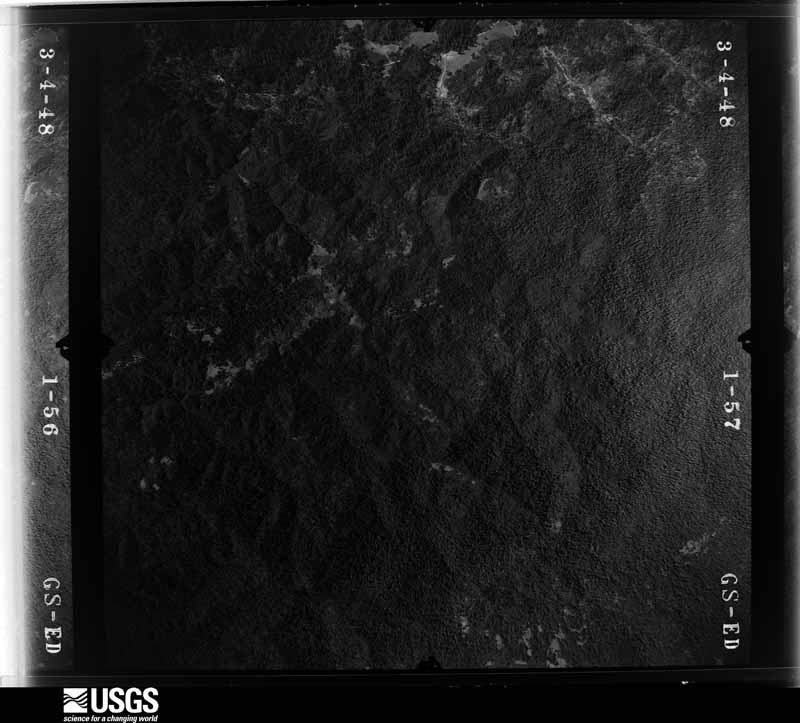 U.S. Geological Survey aerial photograph, 1948-05-11, scale 1:28400
