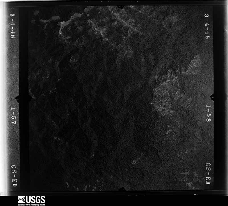 U.S. Geological Survey aerial photograph, 1948-05-11, scale 1:28400